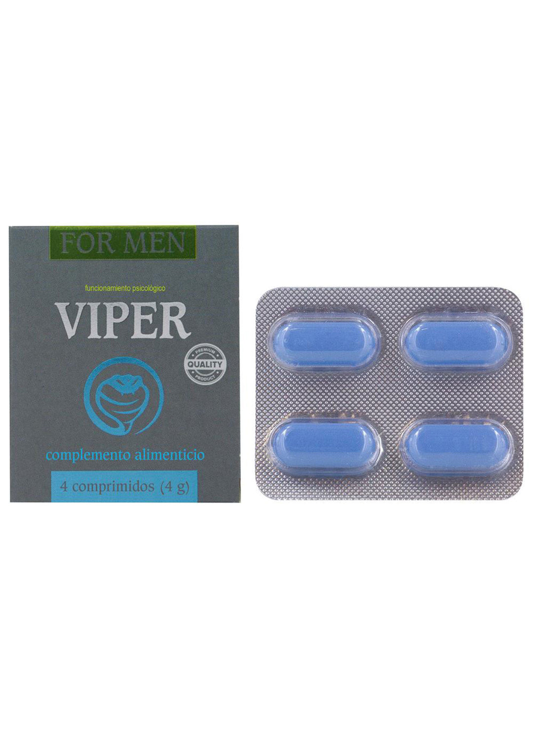 Cobeco Viper For Men Pillen 4 Pcs ES-PT | Voor hem - Stimulerende Middelen - Cobeco | SIN&LACE