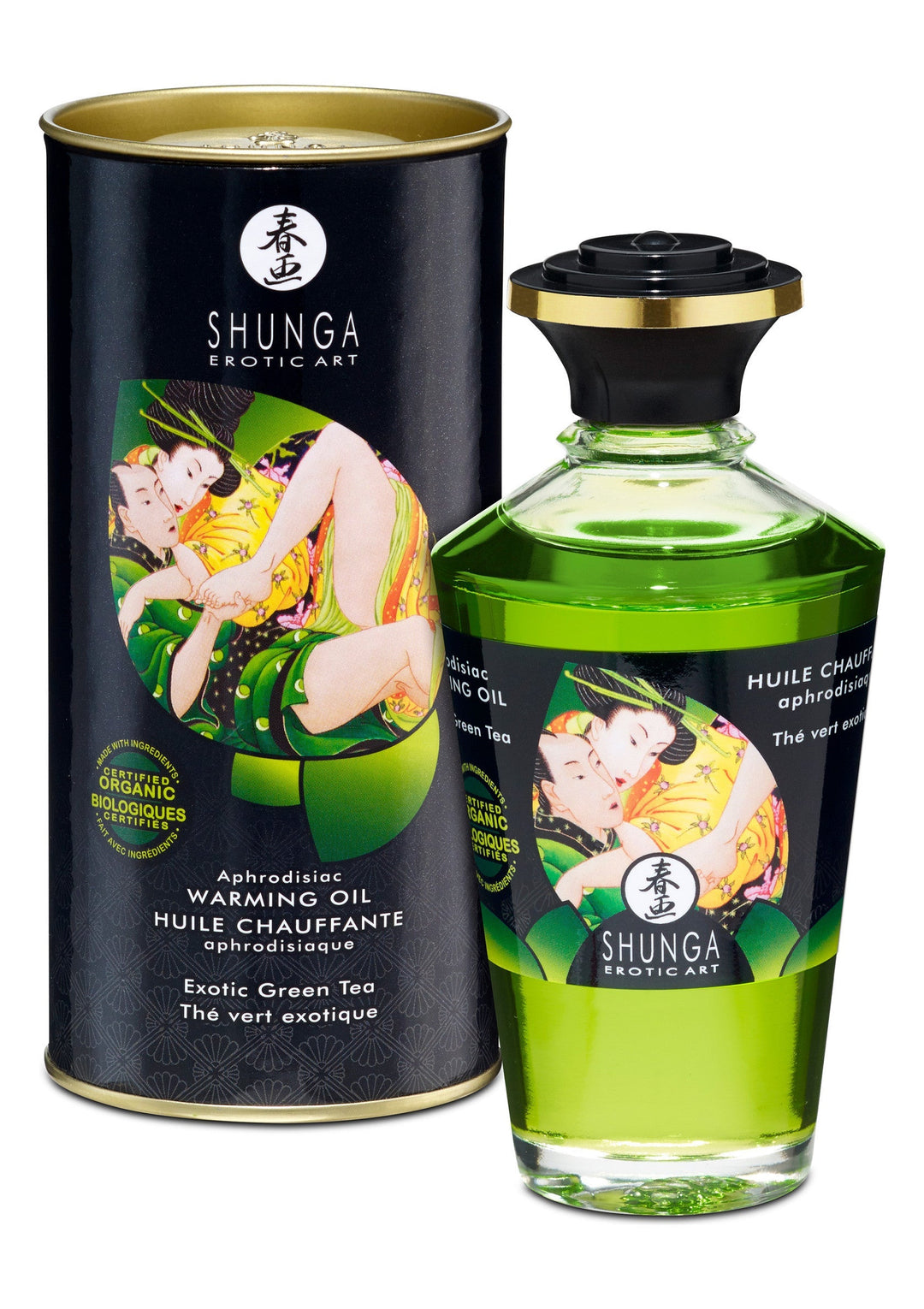 Shunga Aphrodisiac Organic Verwarmende Oil 100 ml | Voor haar - Lustopwekkers - Shunga | SIN&LACE
