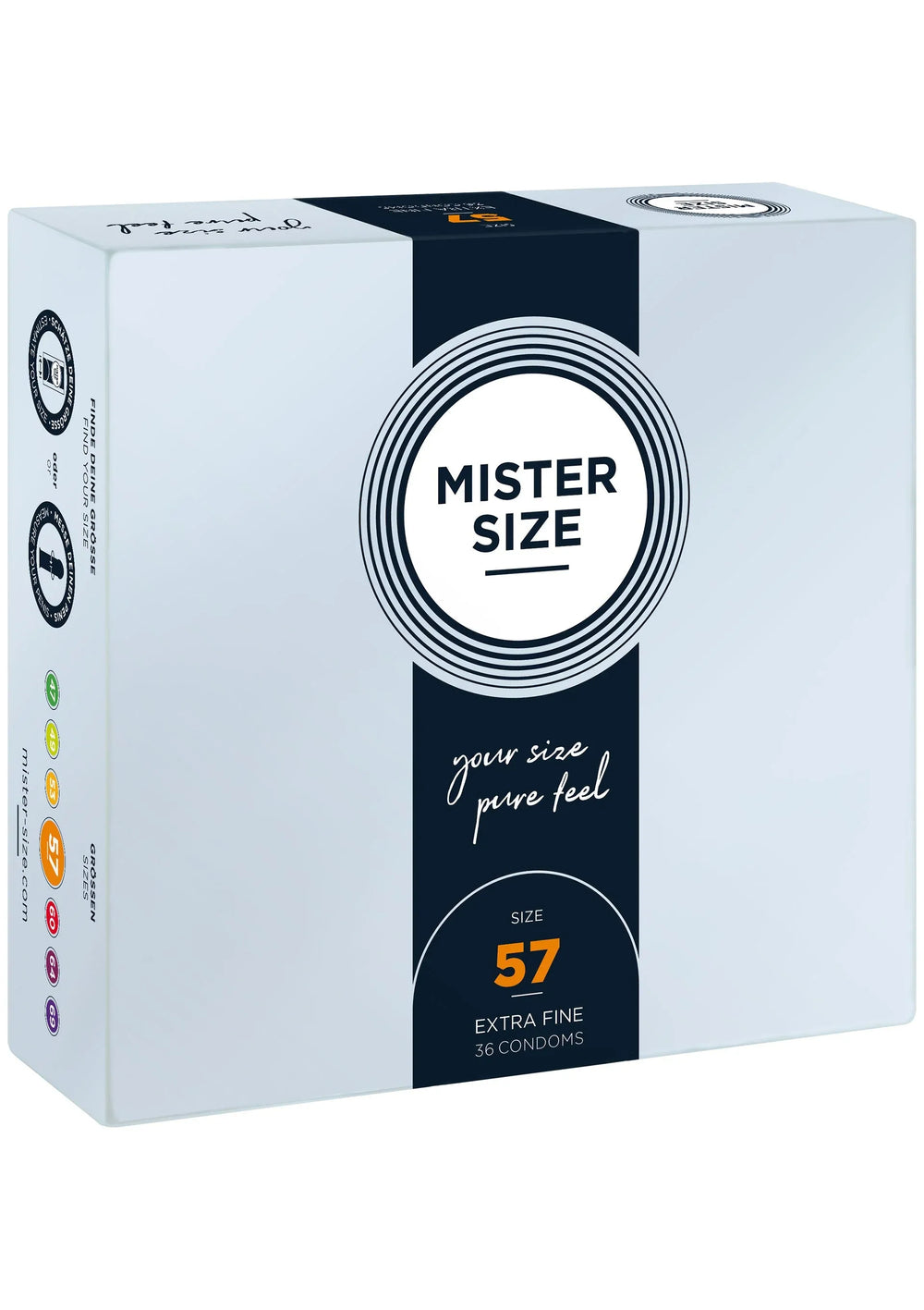 MISTER SIZE 57mm Condooms 36pcs | Condooms - Mister Size | SIN&LACE