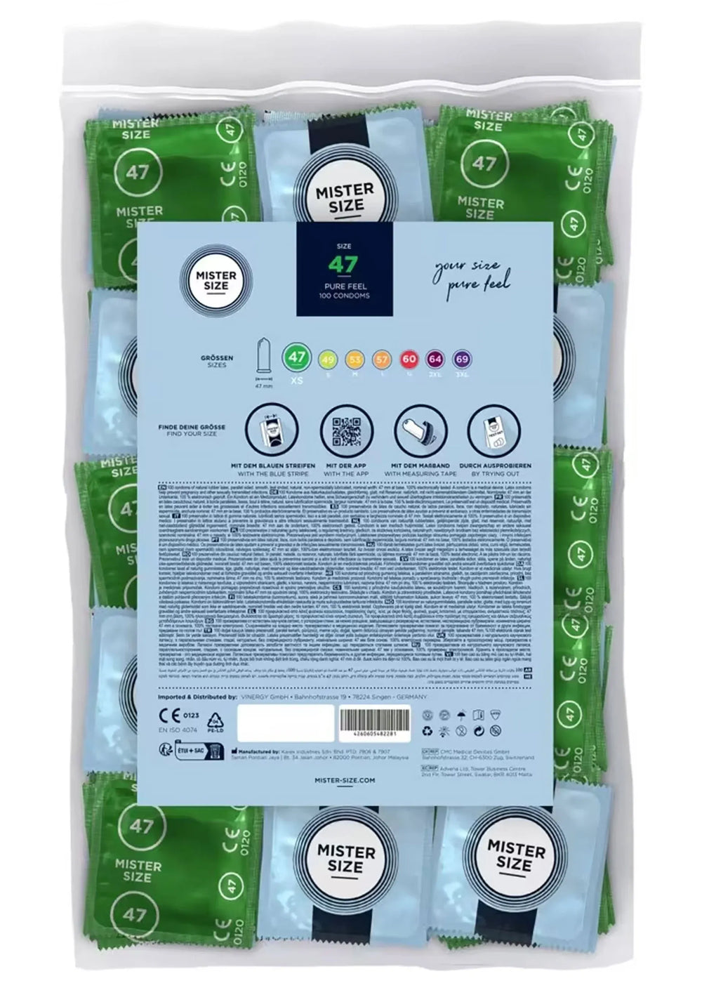 MISTER SIZE 47mm Condooms 100pcs | Condooms - Mister Size | SIN&LACE