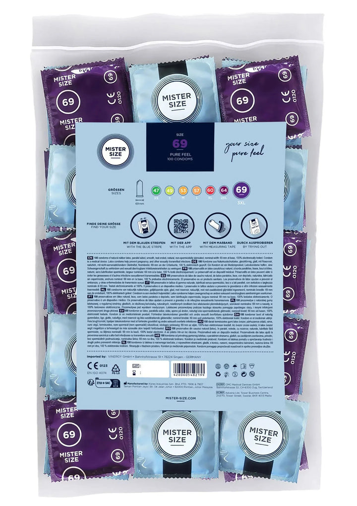 MISTER SIZE 69mm Condooms 100pcs | Condooms - Mister Size | SIN&LACE