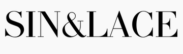 SIN&LACE merklogo 1000x300 Wit/Zwart